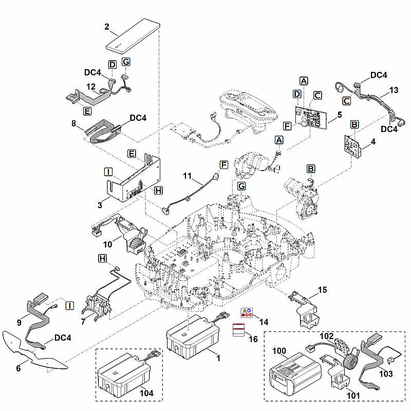 STIHL 6309-430-1426 elektronicamodule positie 3 technische tekening