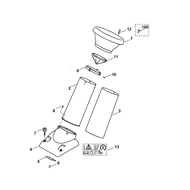 STIHL 6903-701-1600 inzetstuk positie 5 technische tekening