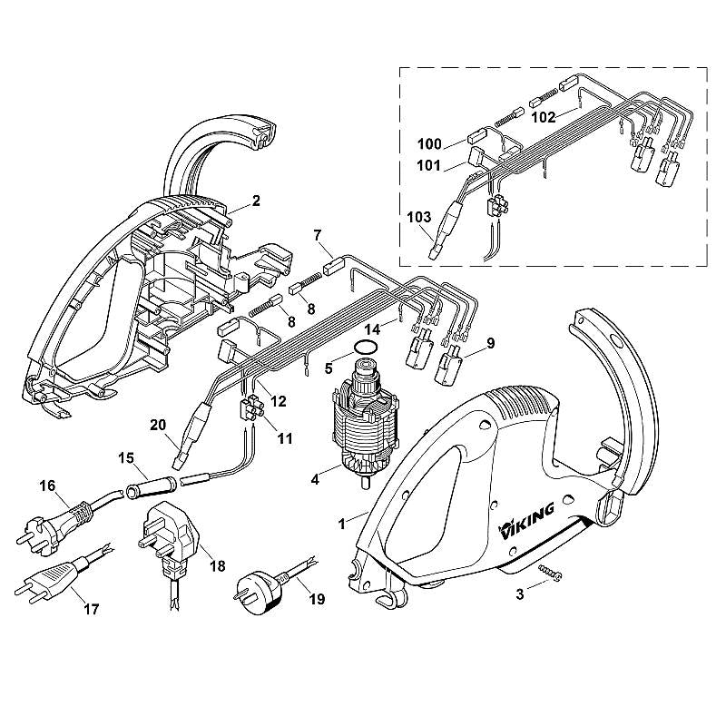 STIHL 6010-600-2605 borstelhouder rechts positie 7 technische tekening