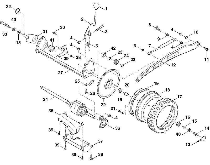 STIHL 6395-760-1300 kettingwiel compl. positie 36 technische tekening