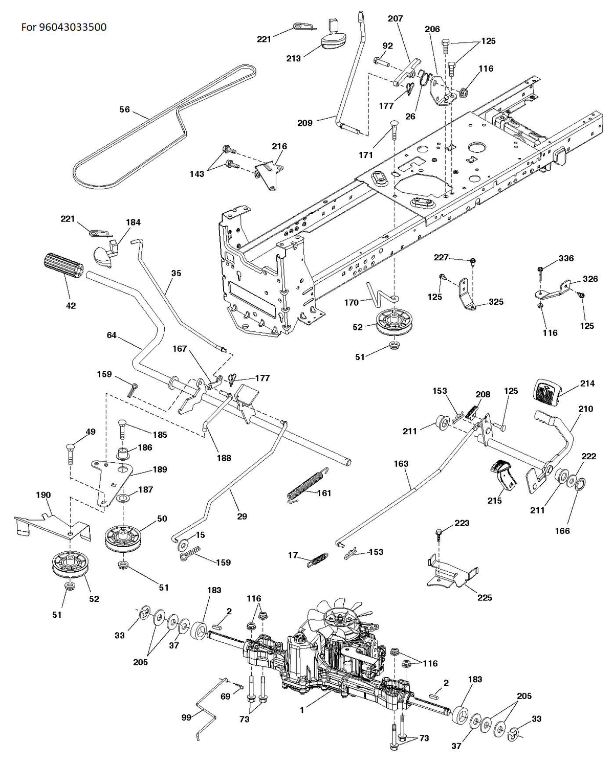 Husqvarna 585670803 onderdelentekening - positie 326