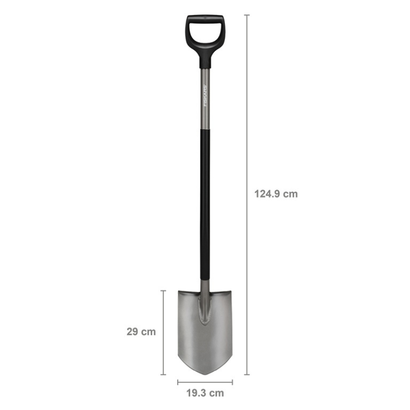 Fiskars Tuinspade Ergonomic Spits - met 95 cm steel-keizers.nu