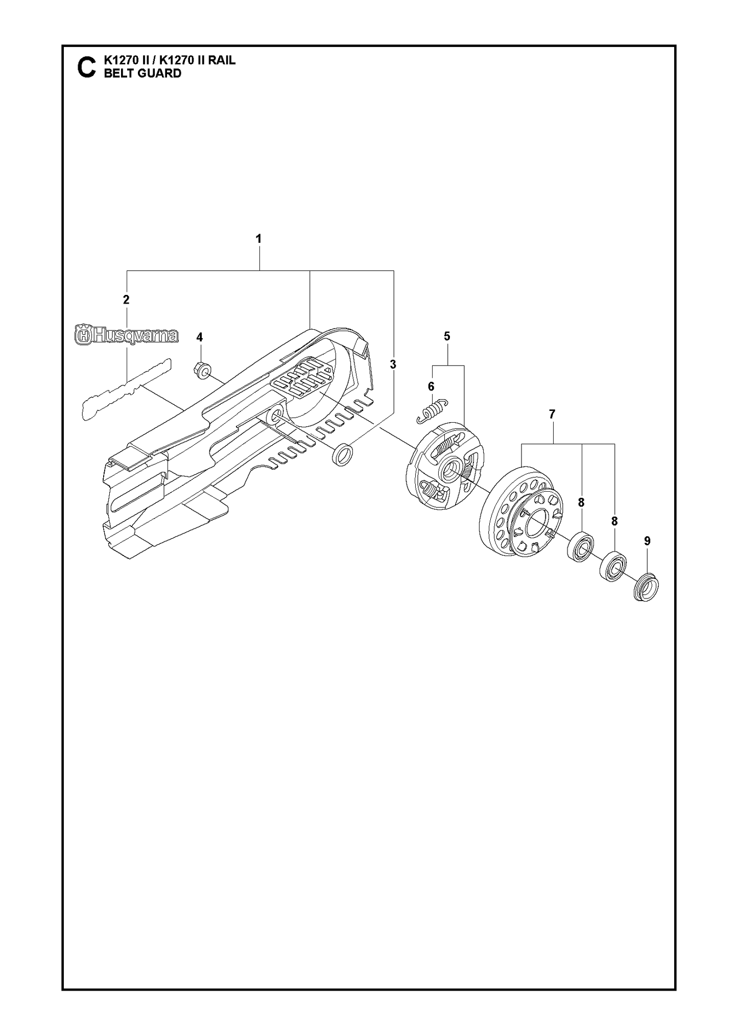 Husqvarna 506268401 onderdelentekening - positie 3