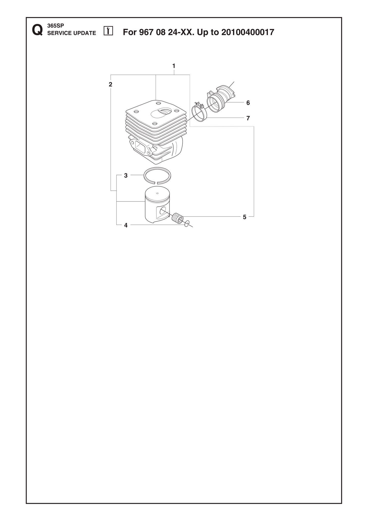 Husqvarna 503691303 onderdelentekening - positie 2