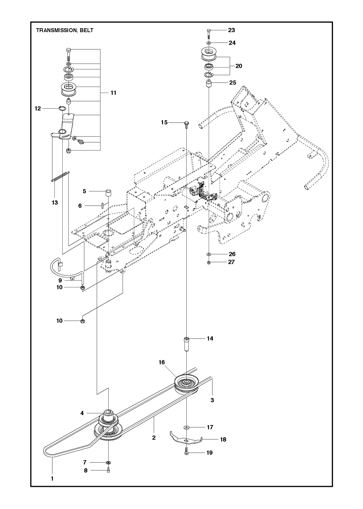 Husqvarna 593806201 onderdelentekening - positie 3