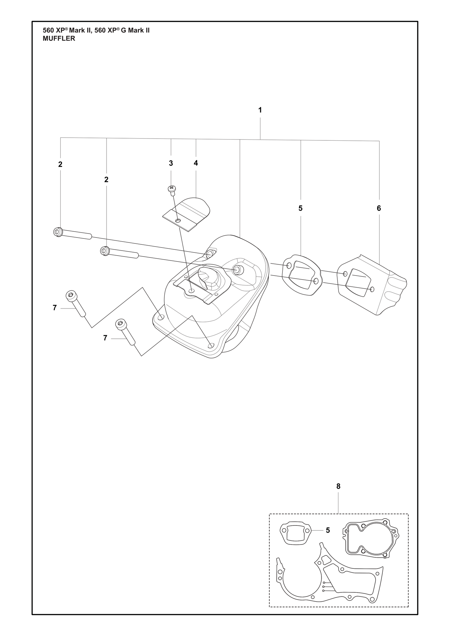 Husqvarna 501813801 onderdelentekening - positie 5