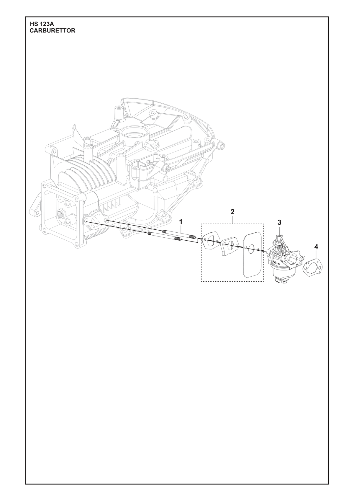Husqvarna 599348549 onderdelentekening - positie 1