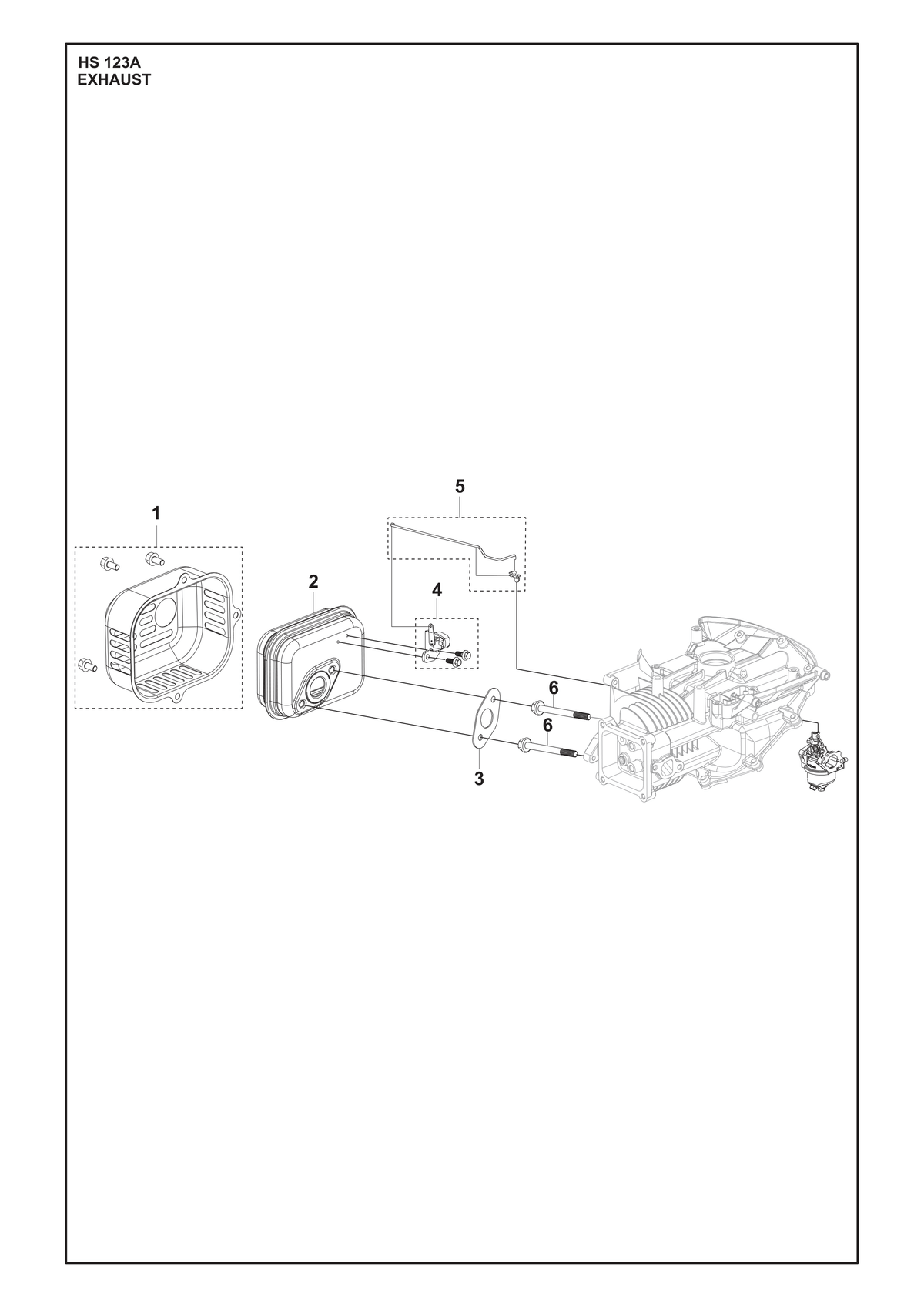 Husqvarna 599348562 onderdelentekening - positie 1