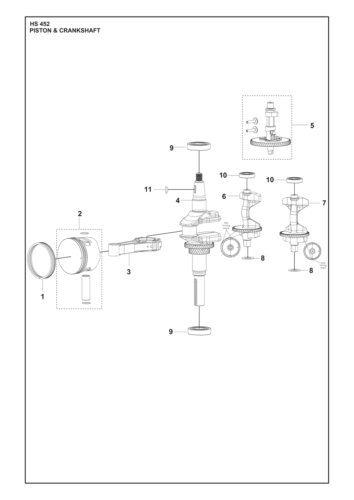 Husqvarna 599349068 onderdelentekening - positie 8