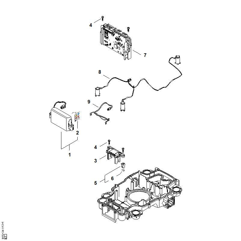 STIHL IA024006500 Accumulator AAI 10.0 RoW positie 1 technische tekening