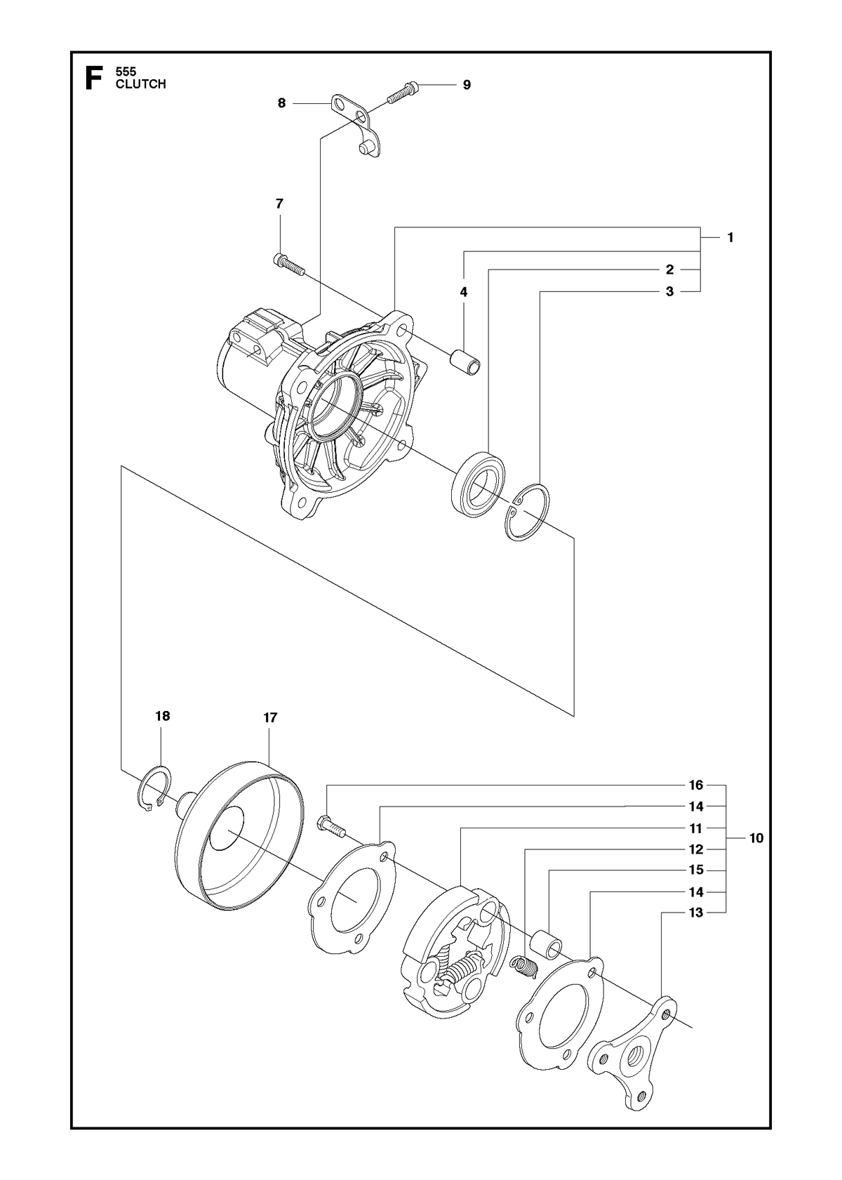 Husqvarna 586553303 onderdelentekening - positie 17
