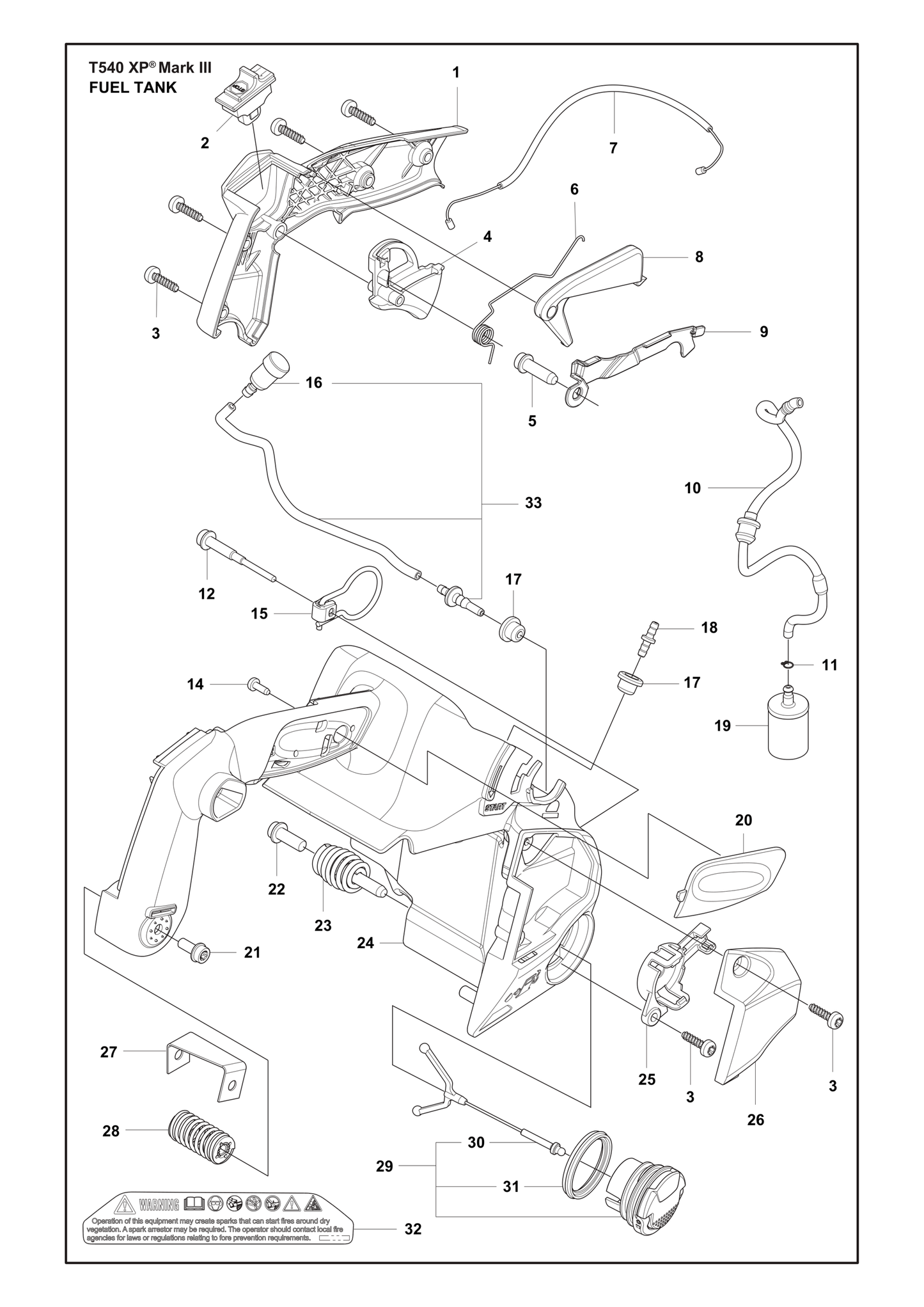 Husqvarna 506499701 onderdelentekening - positie 20