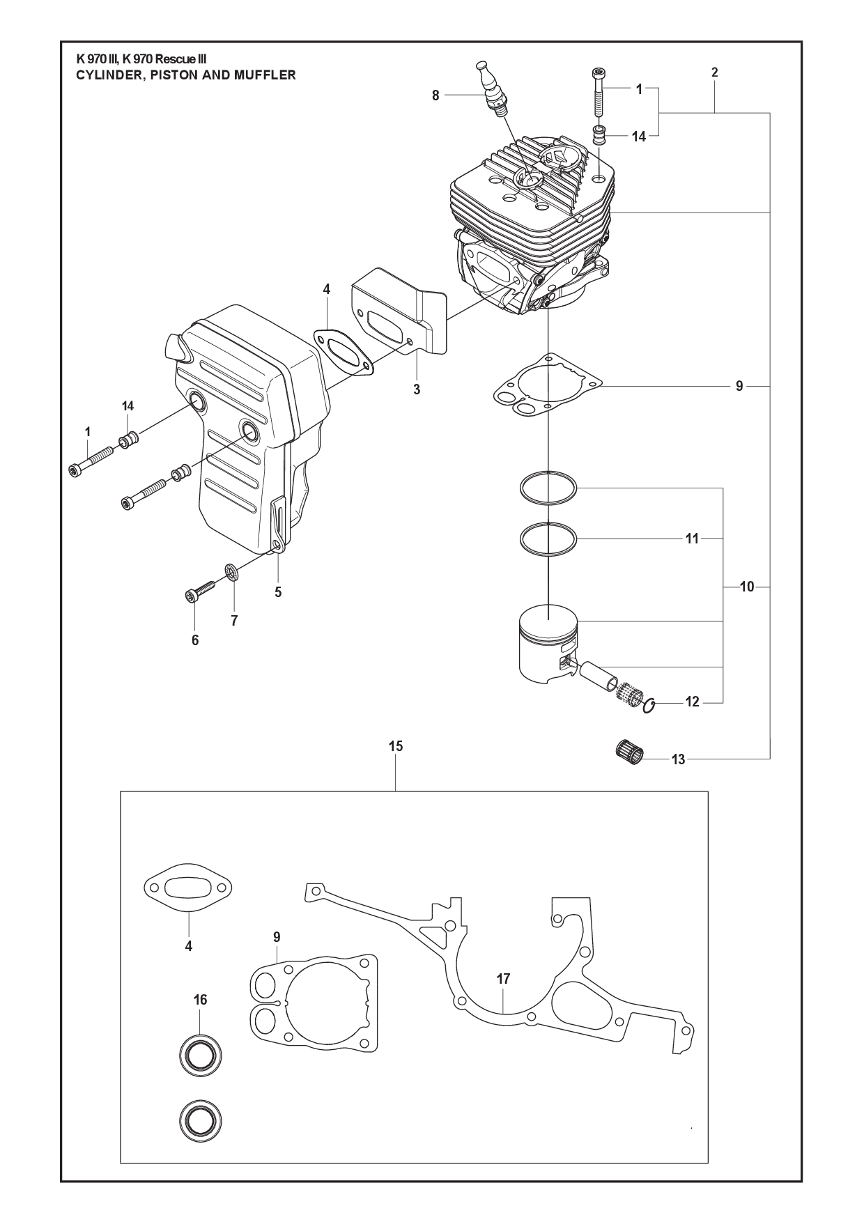 Husqvarna 503289035 onderdelentekening - positie 11