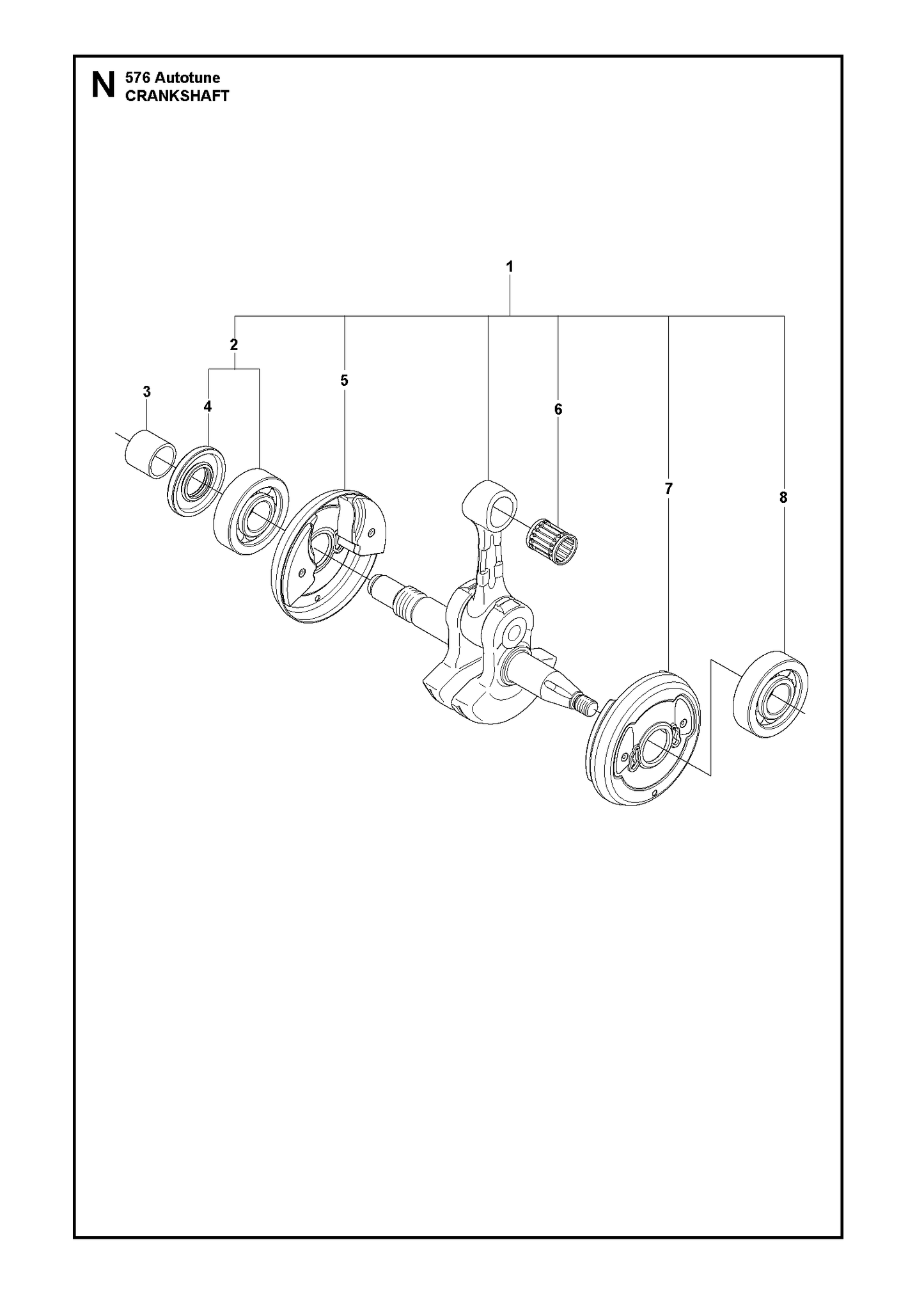 Husqvarna 505121902 onderdelentekening - positie 1