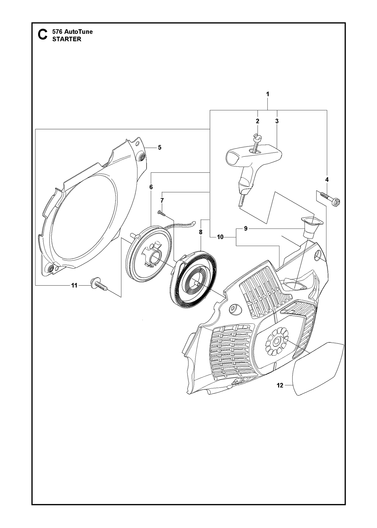 Husqvarna 503205216 onderdelentekening - positie 11