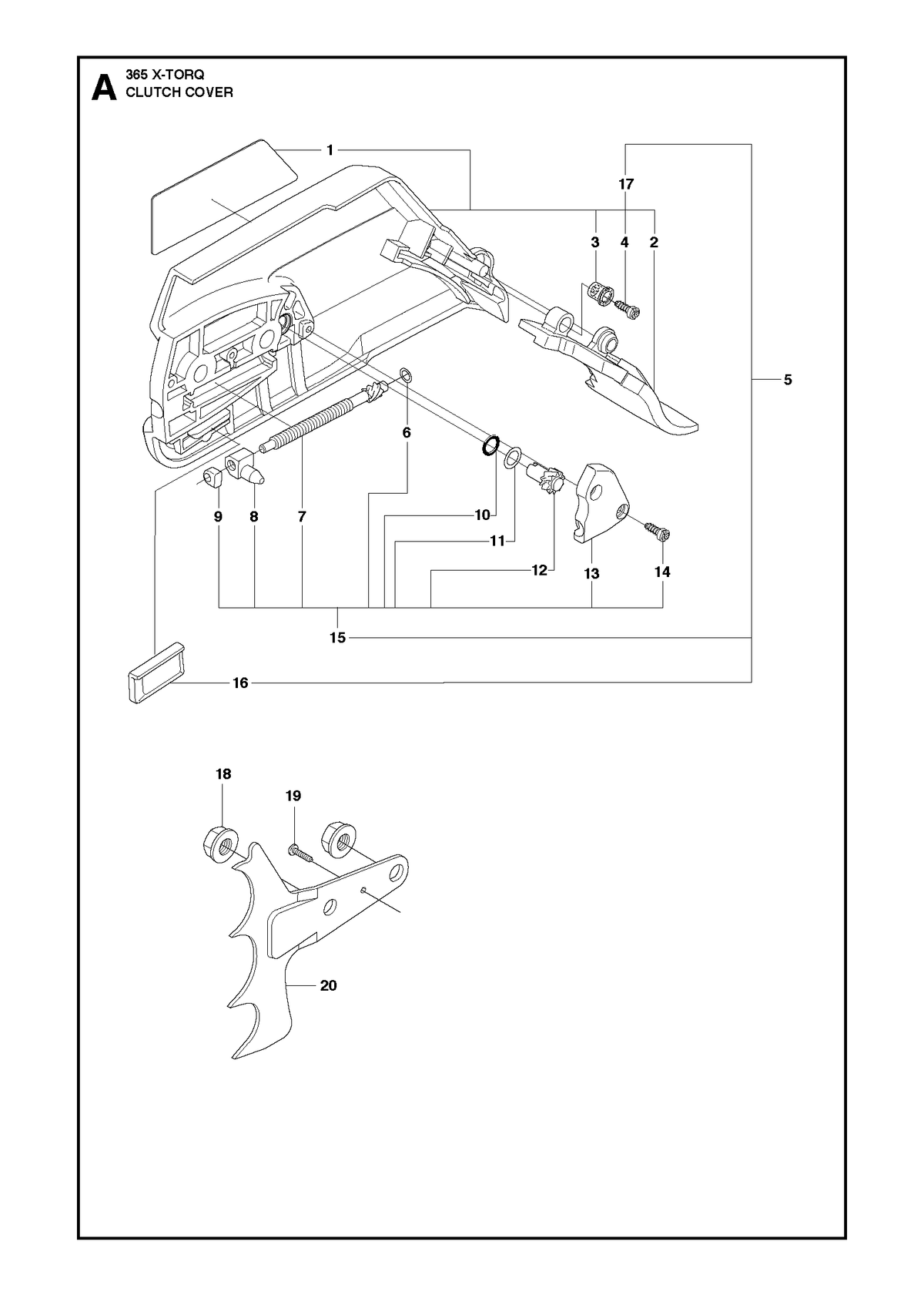 Husqvarna 537033571 onderdelentekening - positie 17