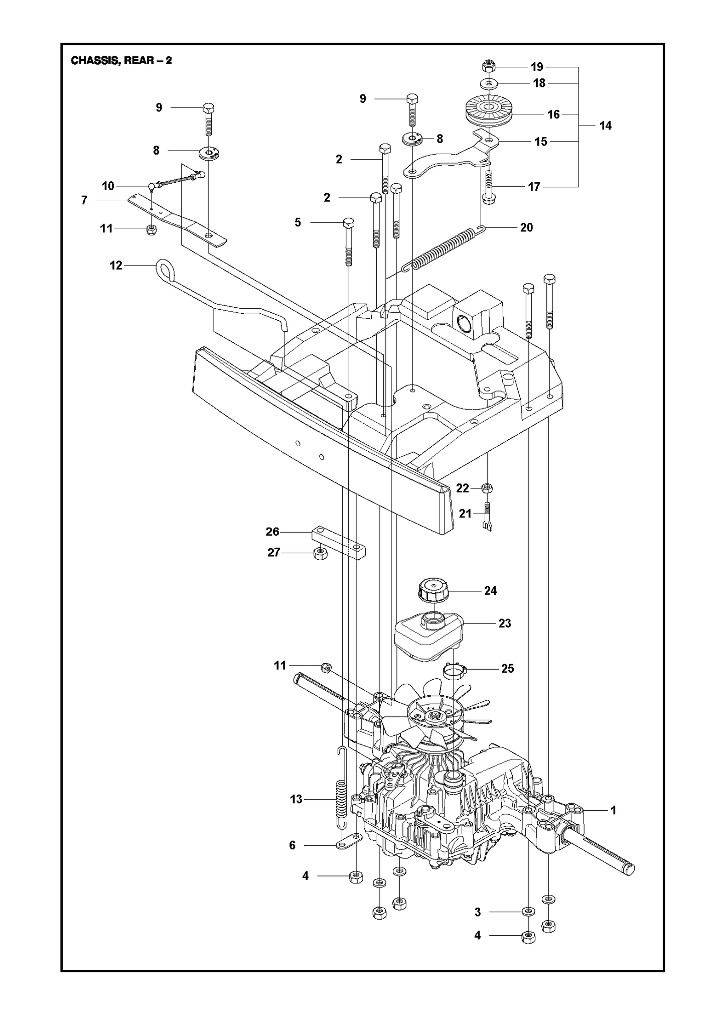 Husqvarna 506988001 onderdelentekening - positie 24