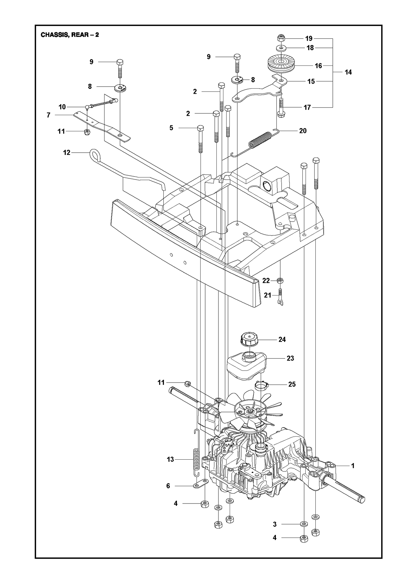 Husqvarna 506988401 onderdelentekening - positie 14