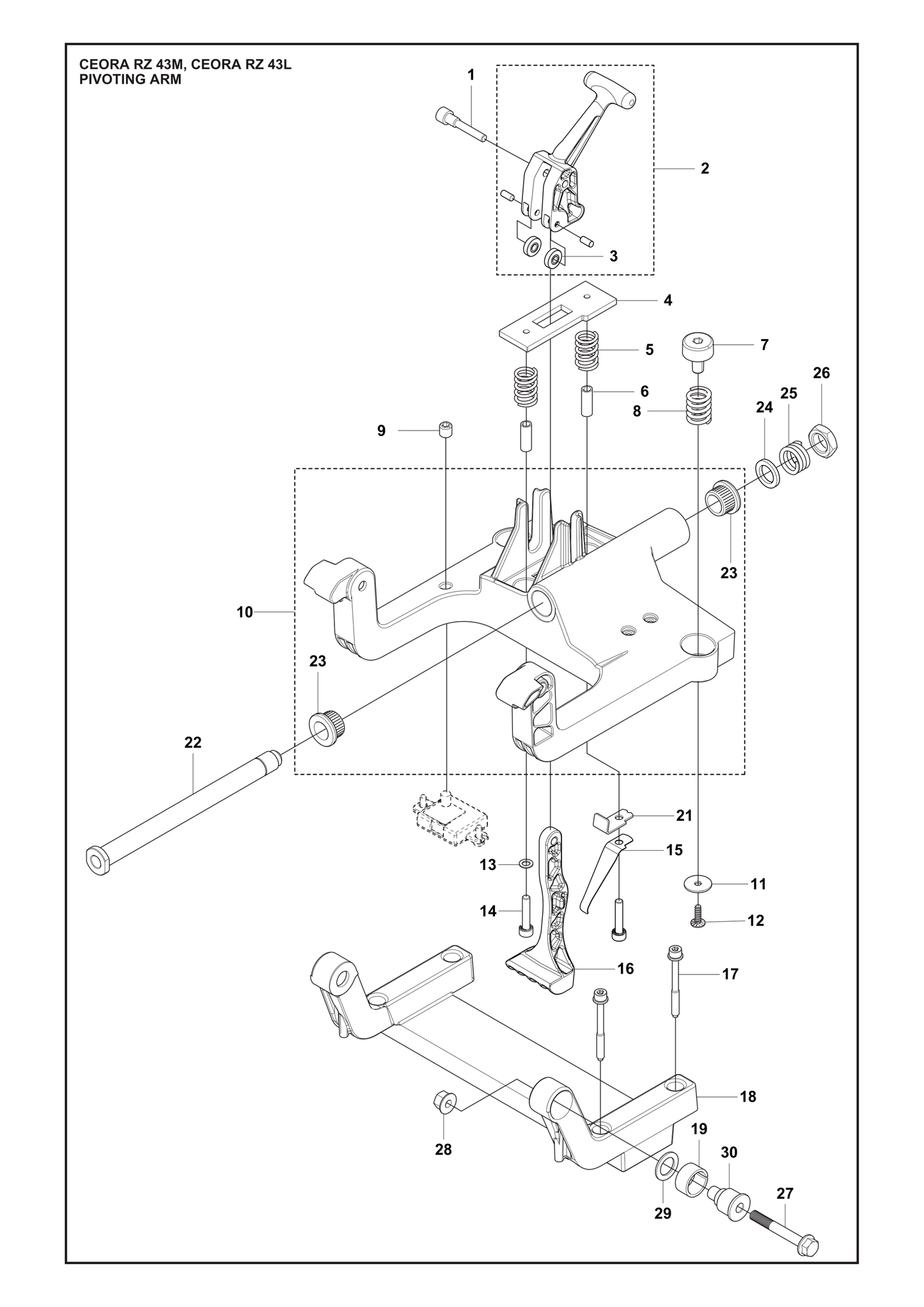 Husqvarna 503230005 onderdelentekening - positie 13