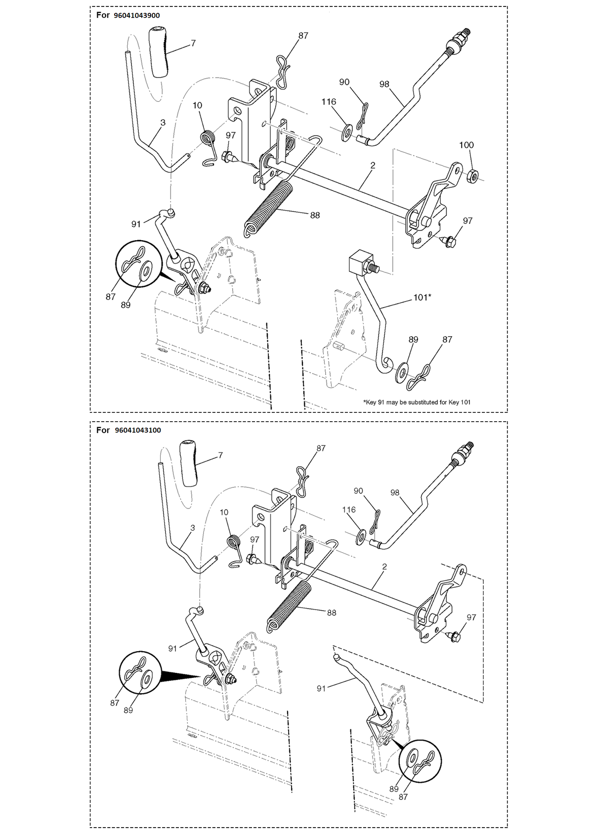 Husqvarna 594976501 onderdelentekening - positie 116