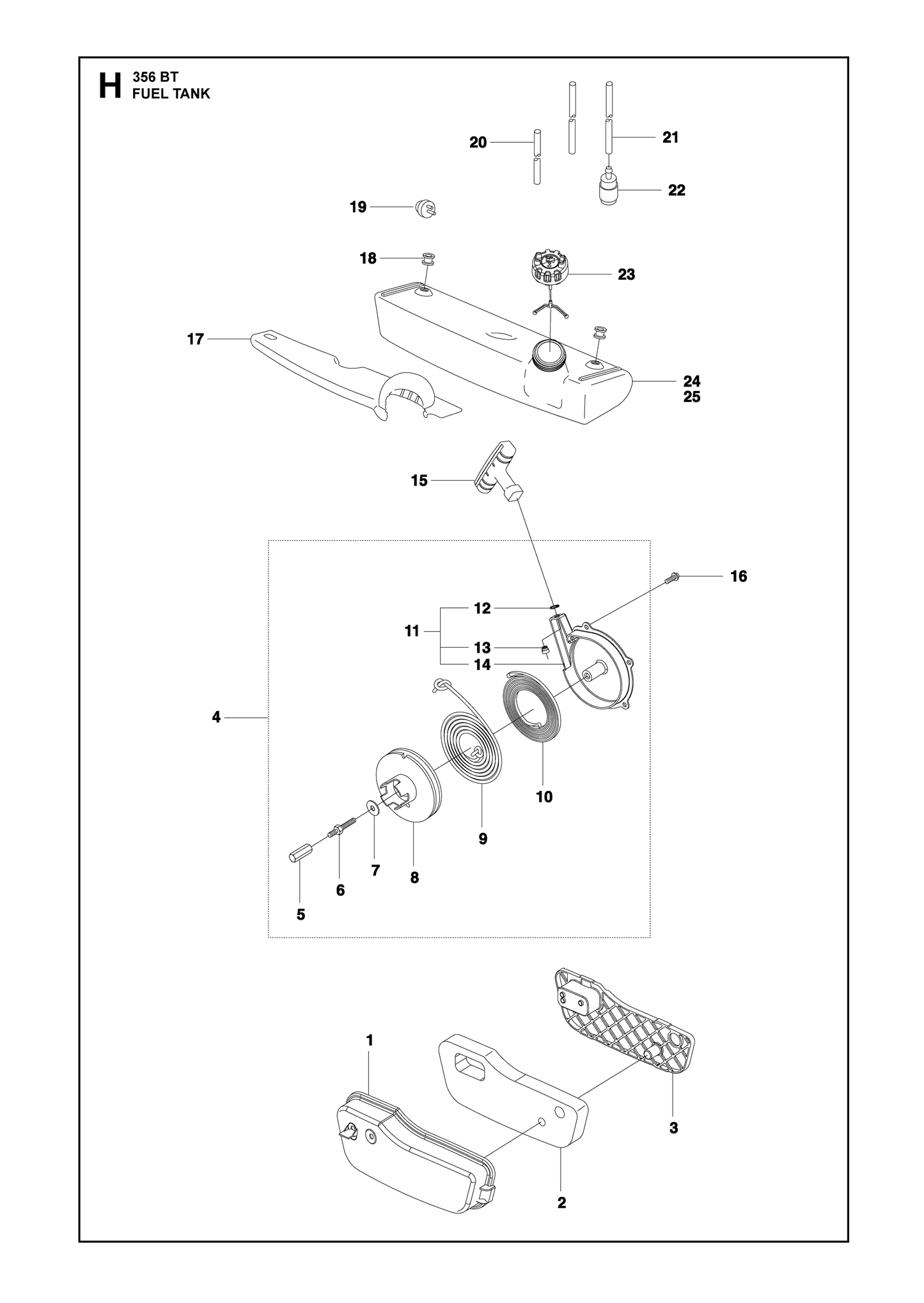 Husqvarna 503432904 onderdelentekening - positie 9