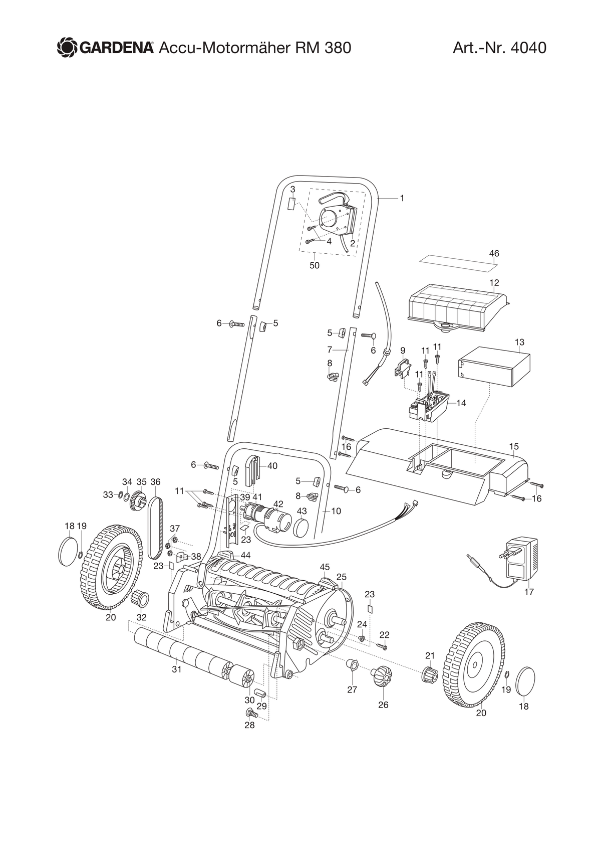 Husqvarna 520299601 onderdelentekening - positie 37