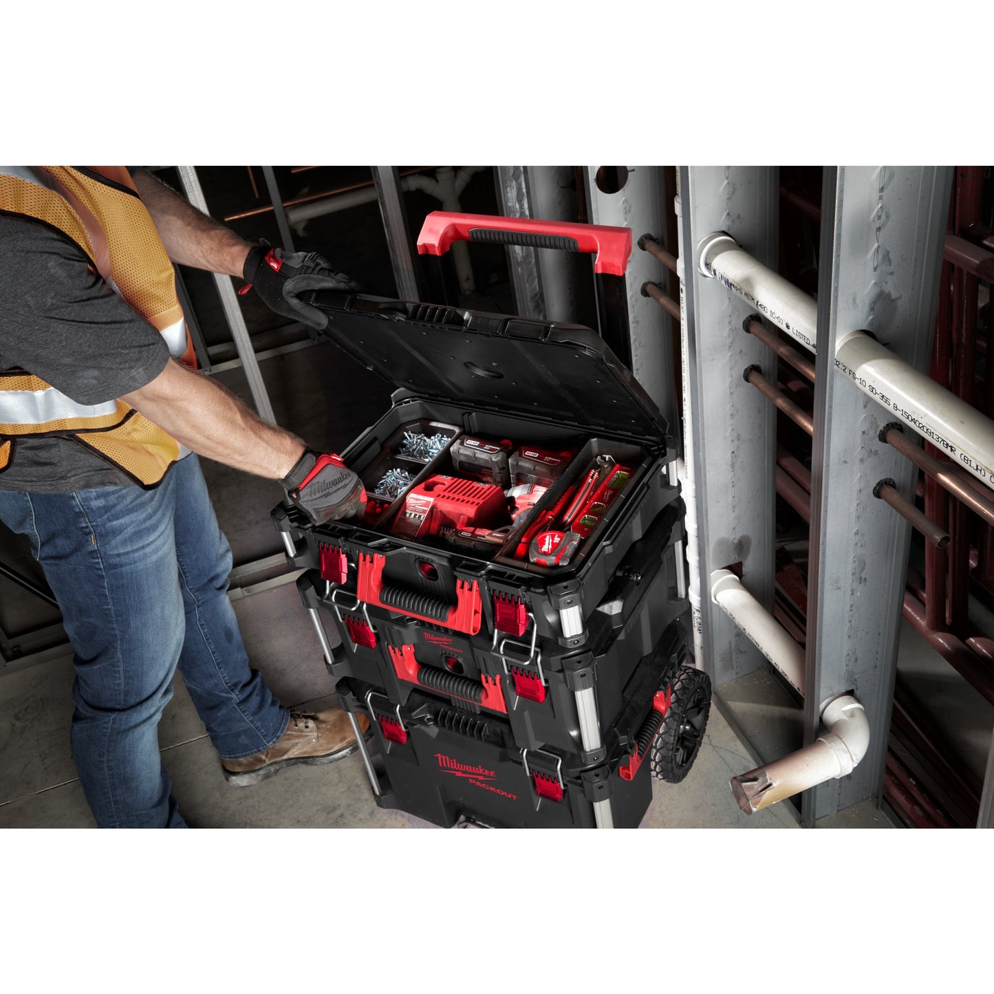 Milwaukee 3-delig Set modulaire PACKOUT™-systeem2