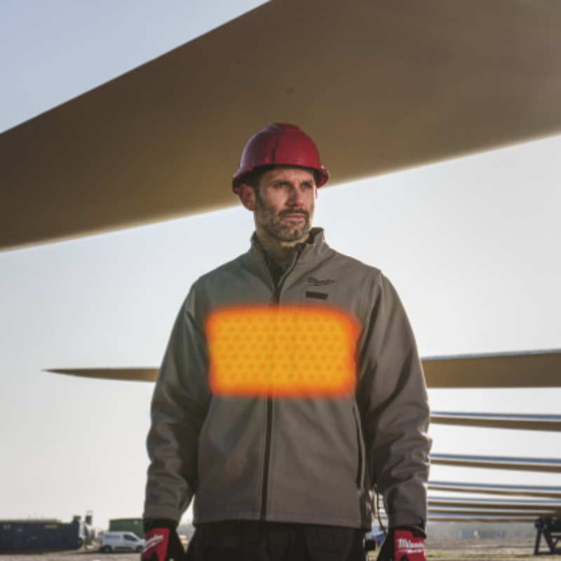 Milwaukee M12 HJGR6-0 Premium Heated Jacket - Grijs