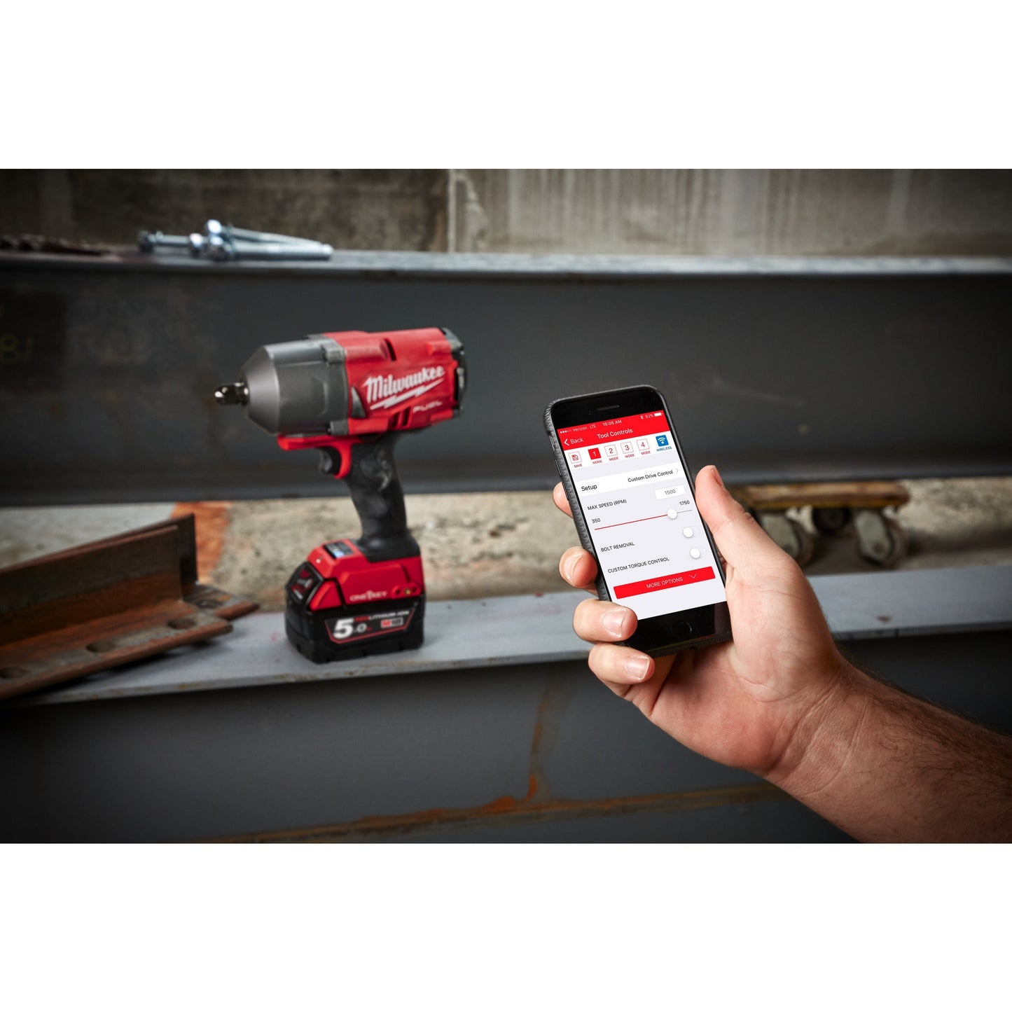 Milwaukee M18 FUEL™ ONE-KEY™ ½" (ONEFHIWF12-0X) Slagschroevendraaier4