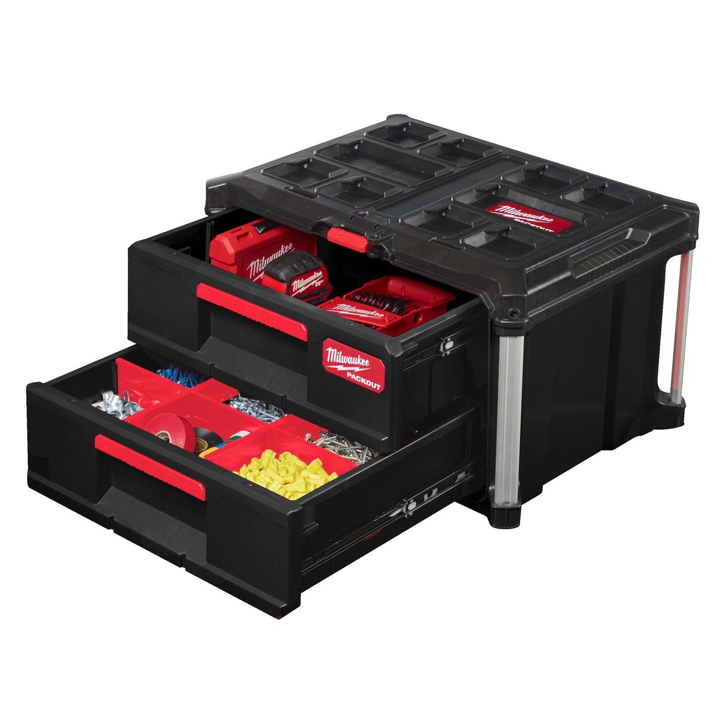 Milwaukee PACKOUT™ gereedschapskoffer met twee laden7