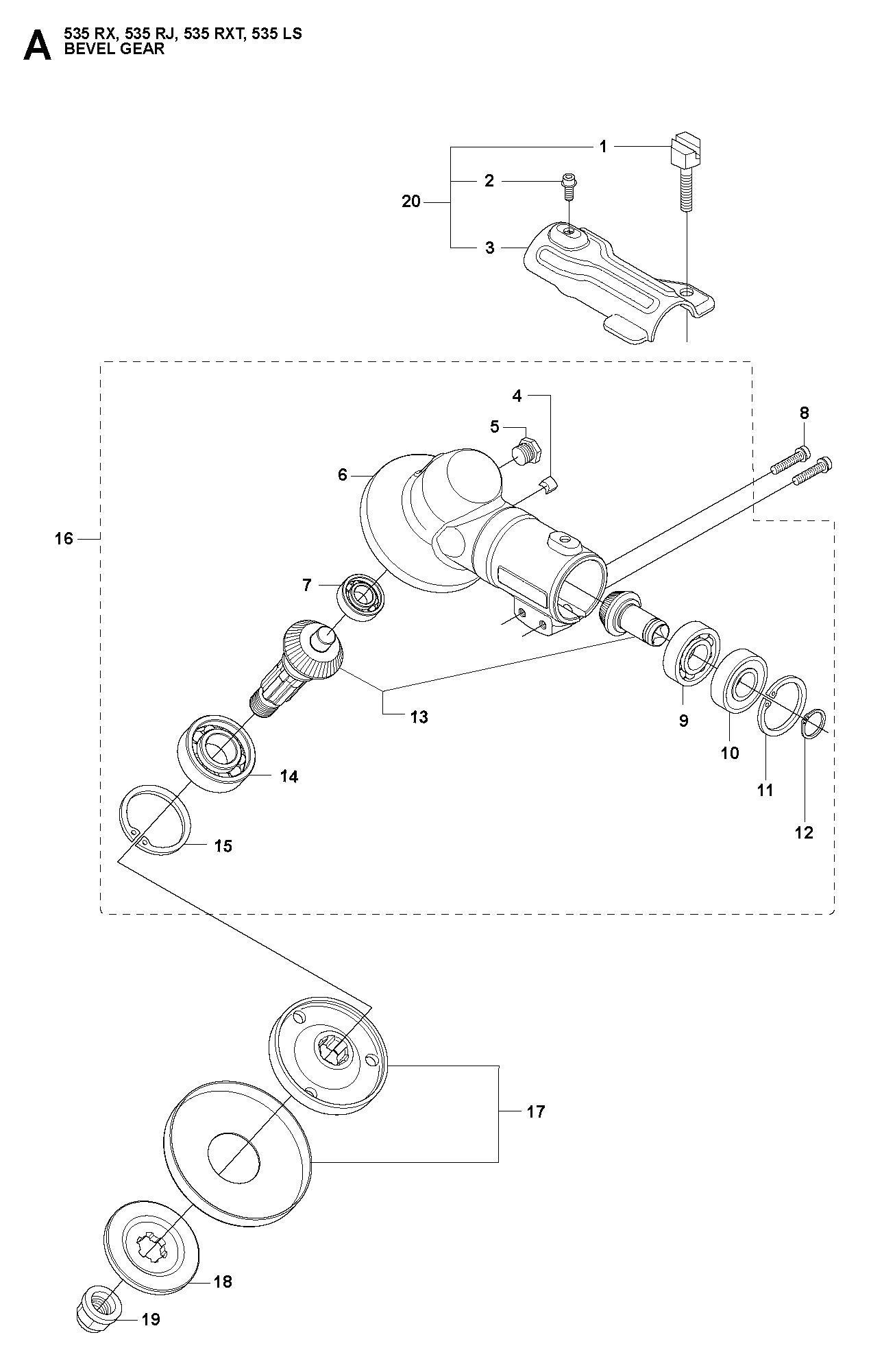 Husqvarna 503252801 onderdelentekening - positie 14