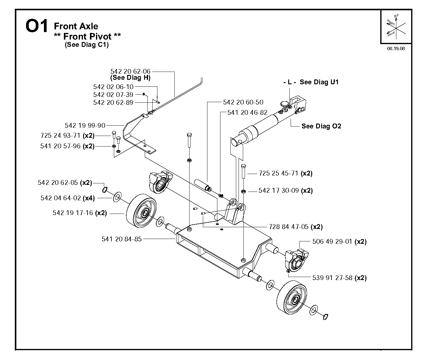 Husqvarna 506492901 onderdelentekening - positie 10