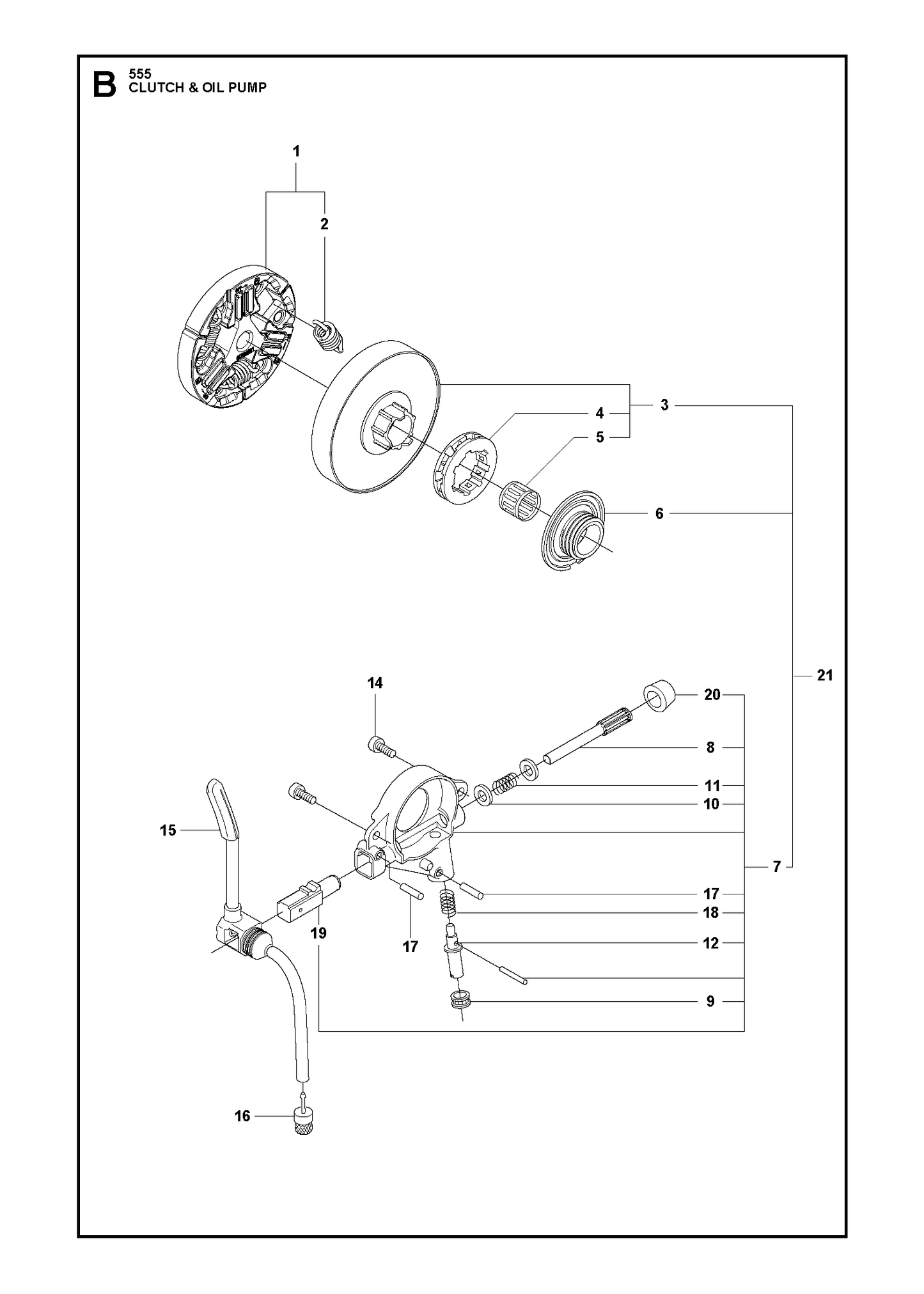 Husqvarna 503253401 onderdelentekening - positie 5