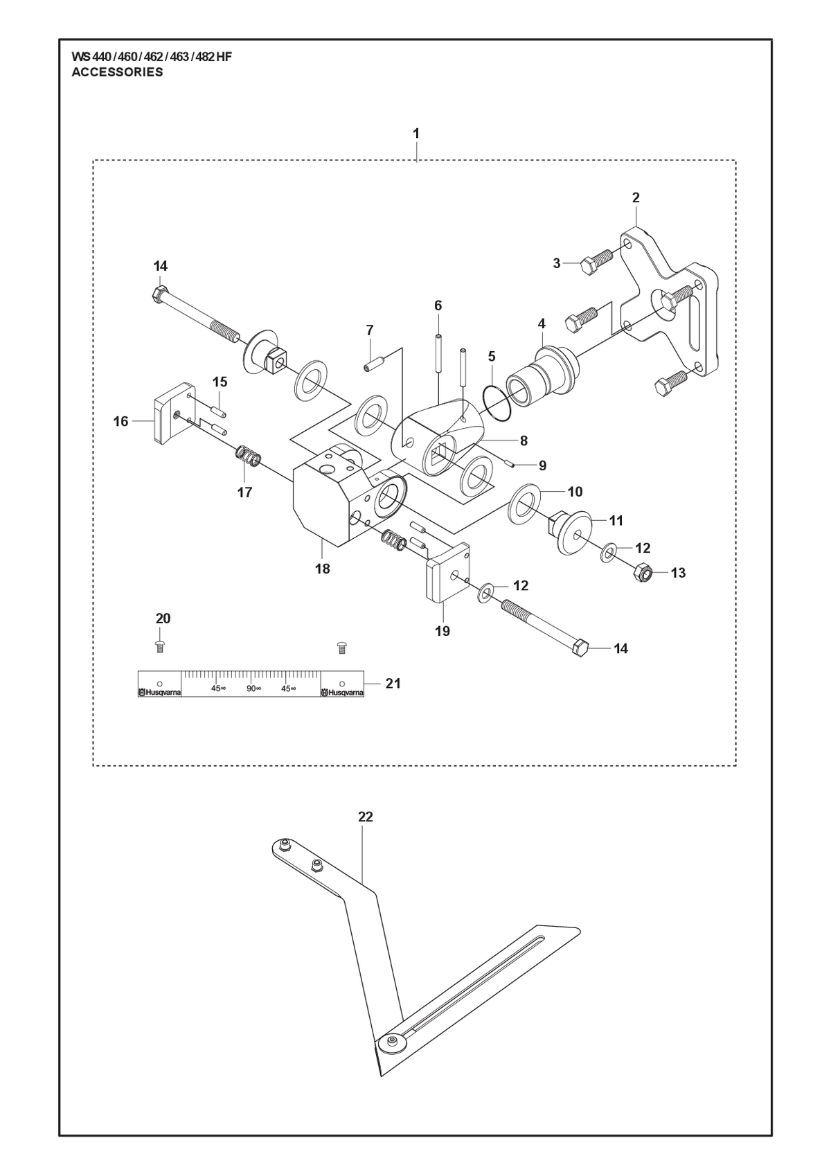 Husqvarna 720135350 onderdelentekening - positie 15