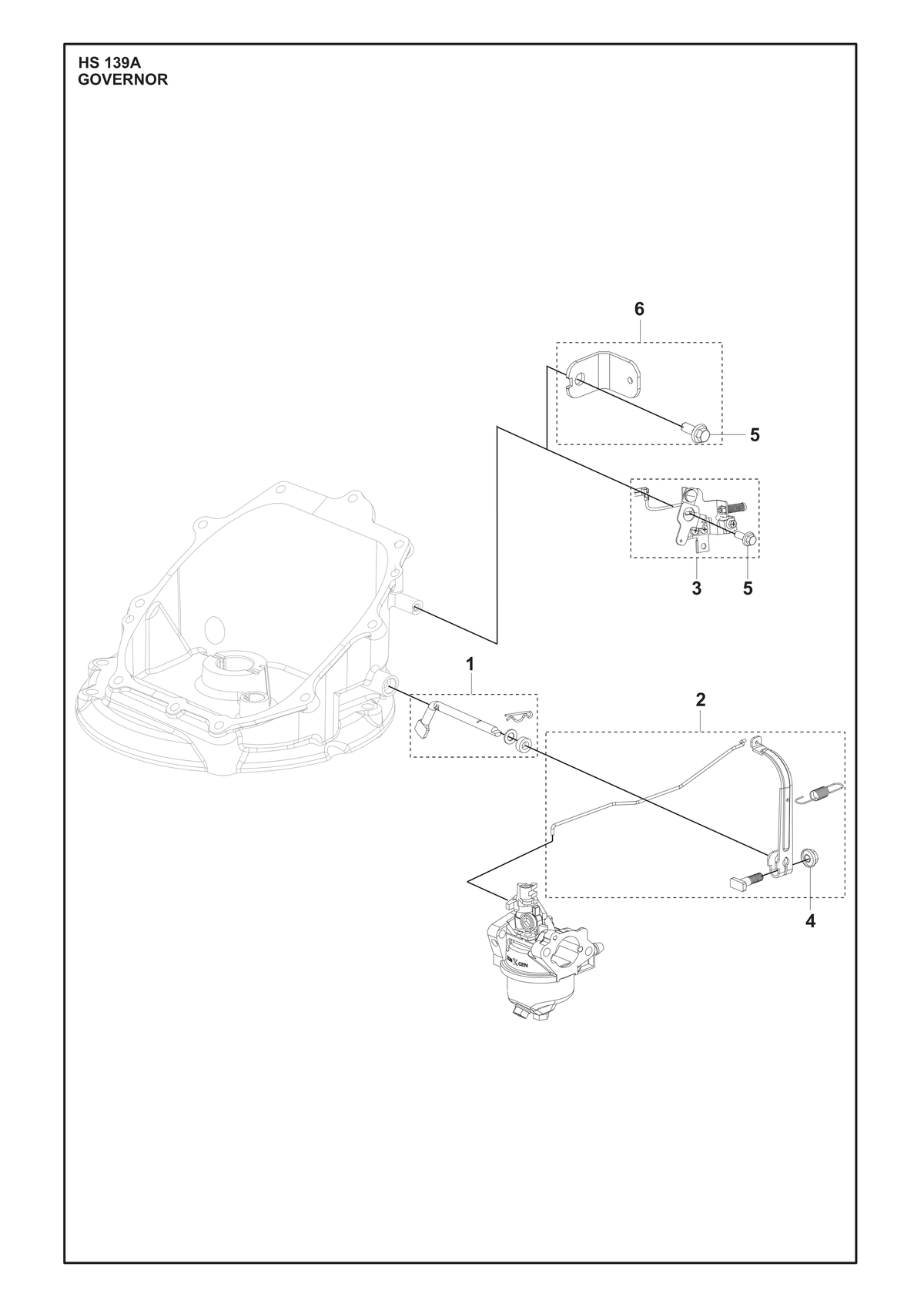 Husqvarna 599348557 onderdelentekening - positie 2