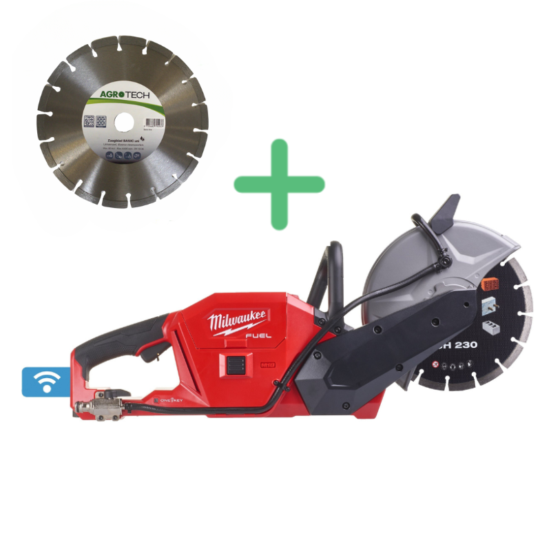Milwaukee FCOS230-121 Accu Doorslijper incl. 12 Ah Accu, Oplader & Diamant Doorslijpschijf