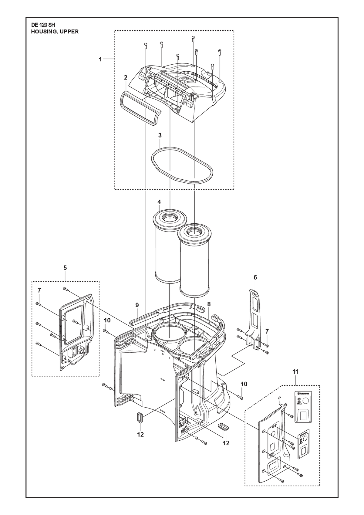 Husqvarna 534123601 onderdelentekening - positie 4