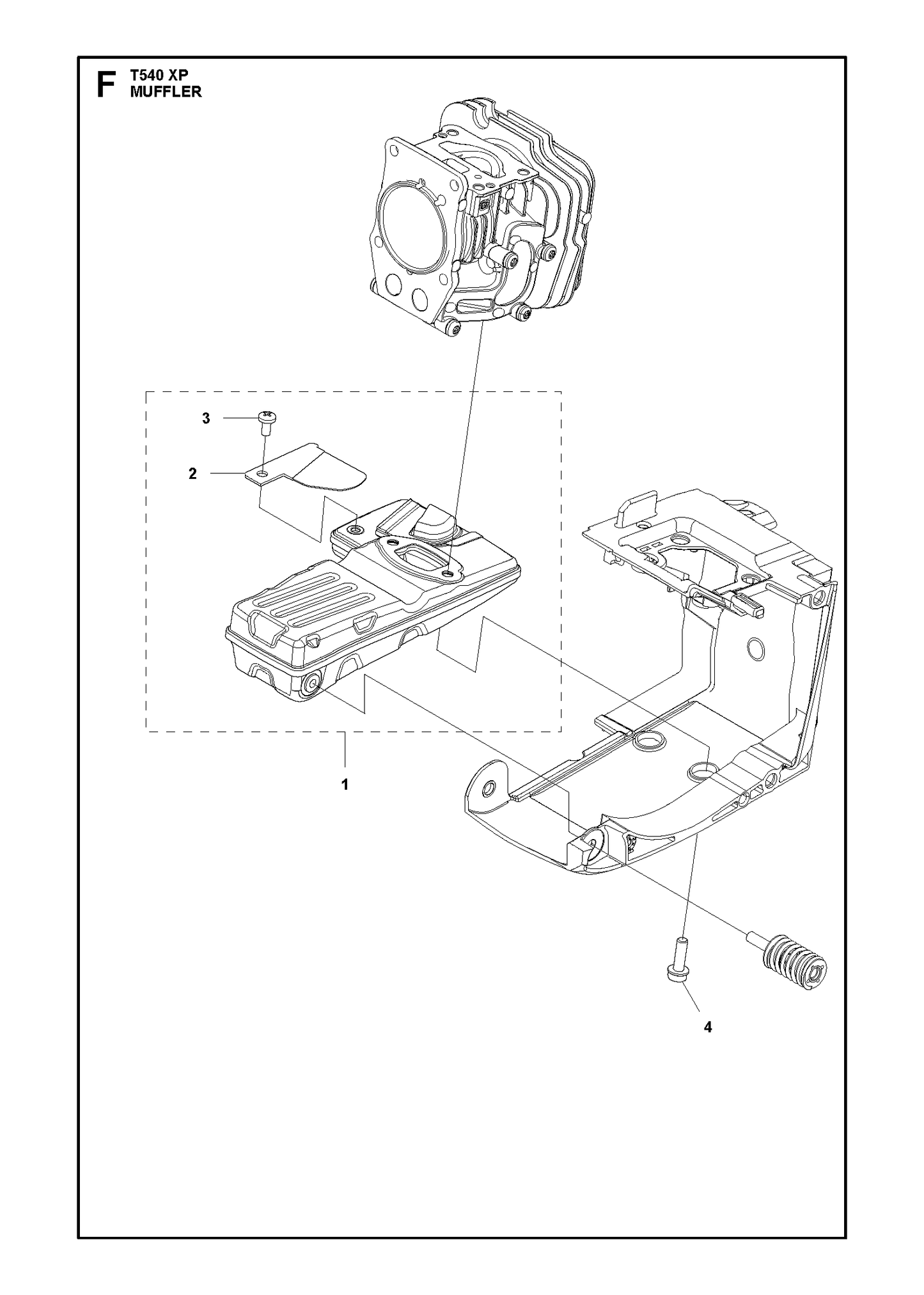 Husqvarna 505407901 onderdelentekening - positie 1