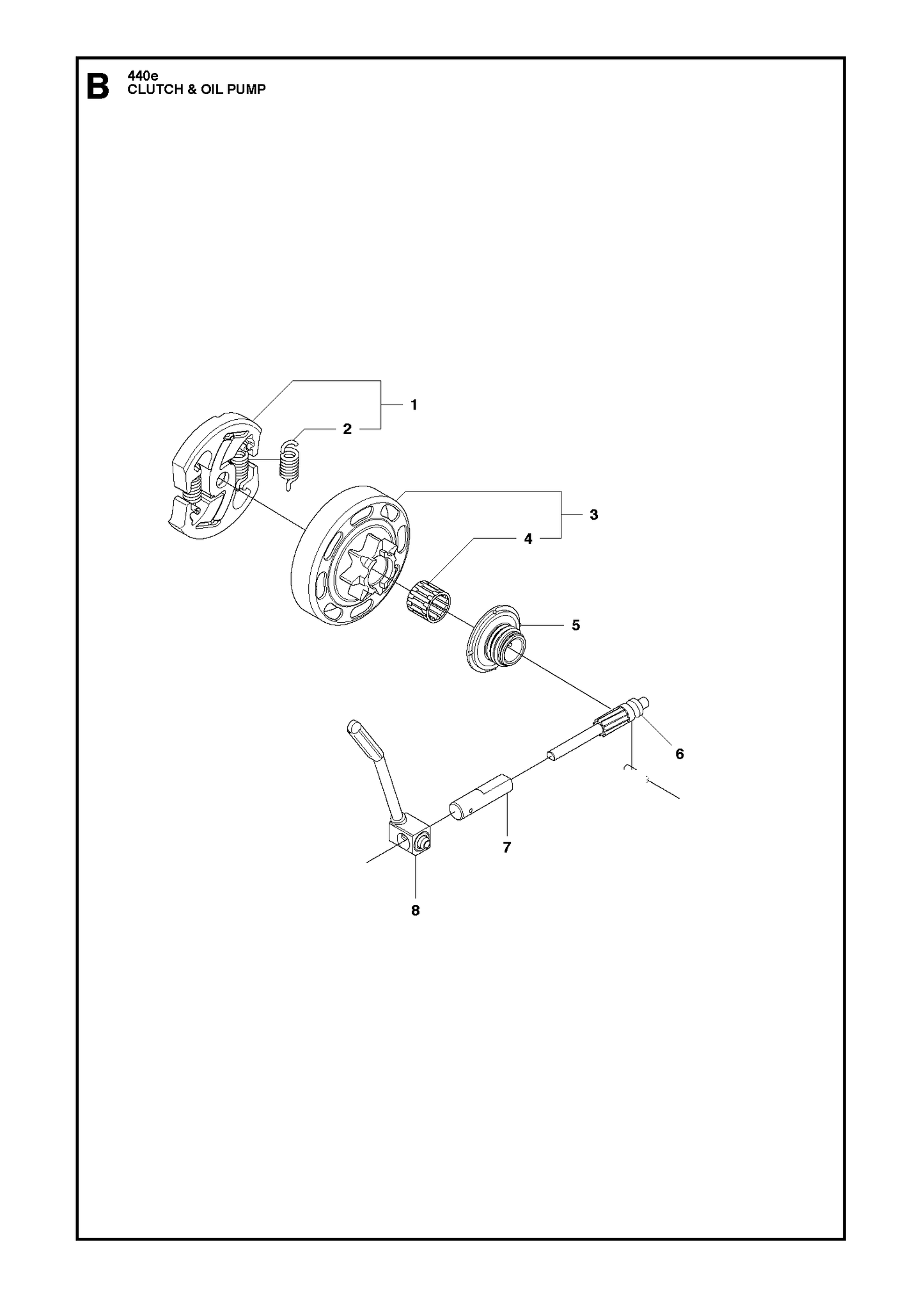 Husqvarna 502080301 onderdelentekening - positie 2