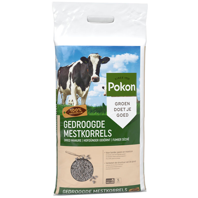 Pokon Gedroogde Mestkorrels - 5 kg