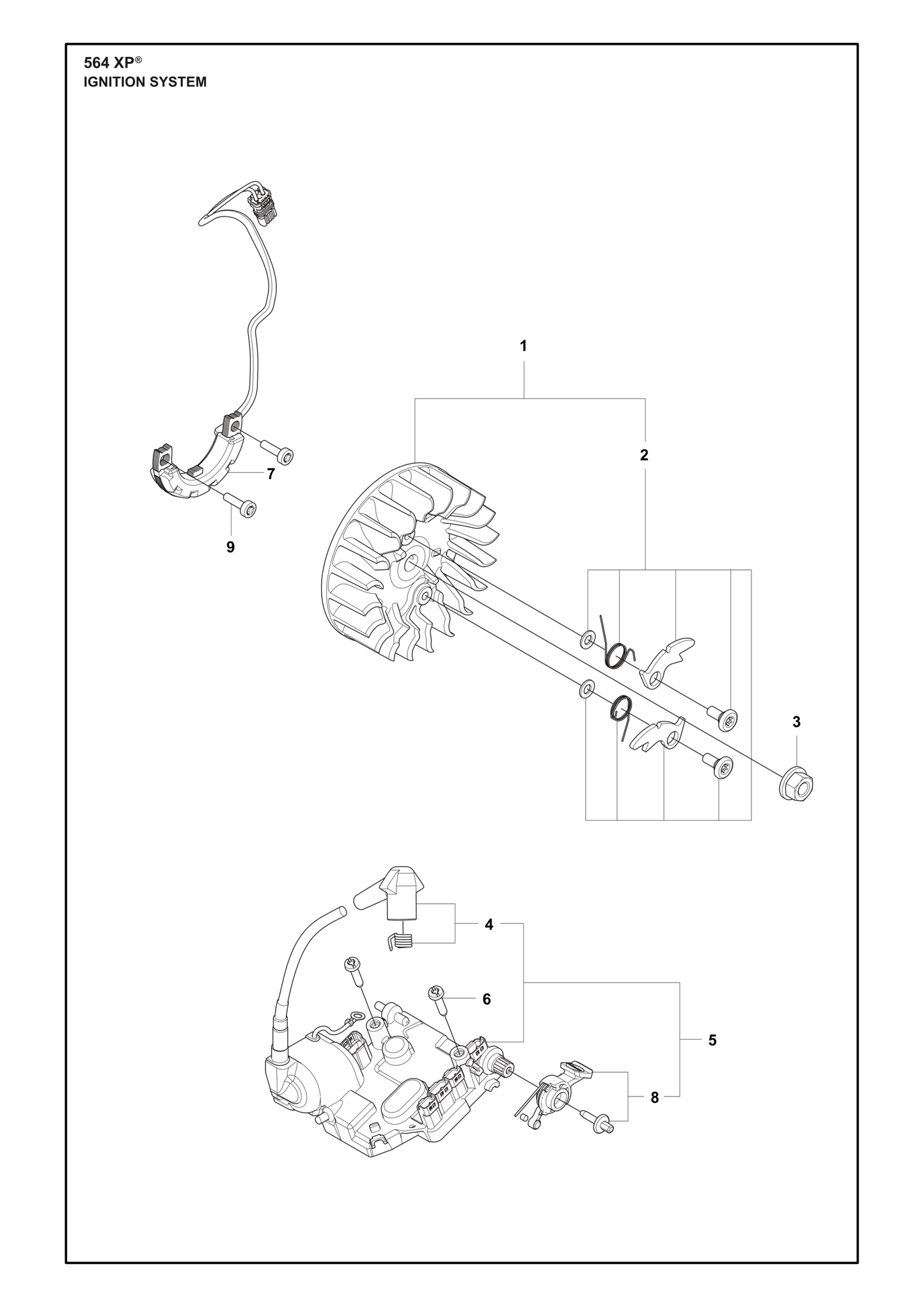 Husqvarna 503220401 onderdelentekening - positie 3
