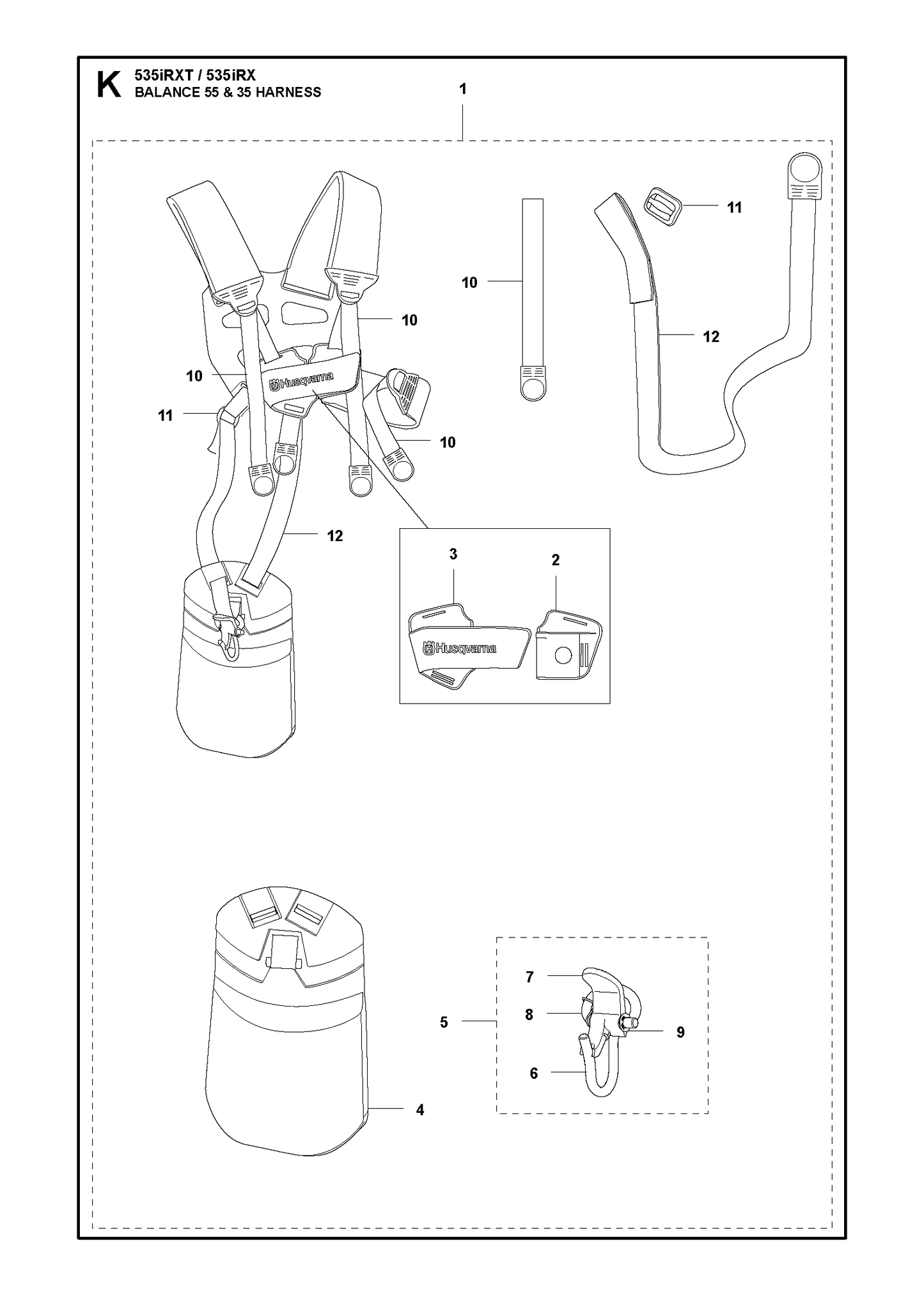 Husqvarna 502023801 onderdelentekening - positie 8