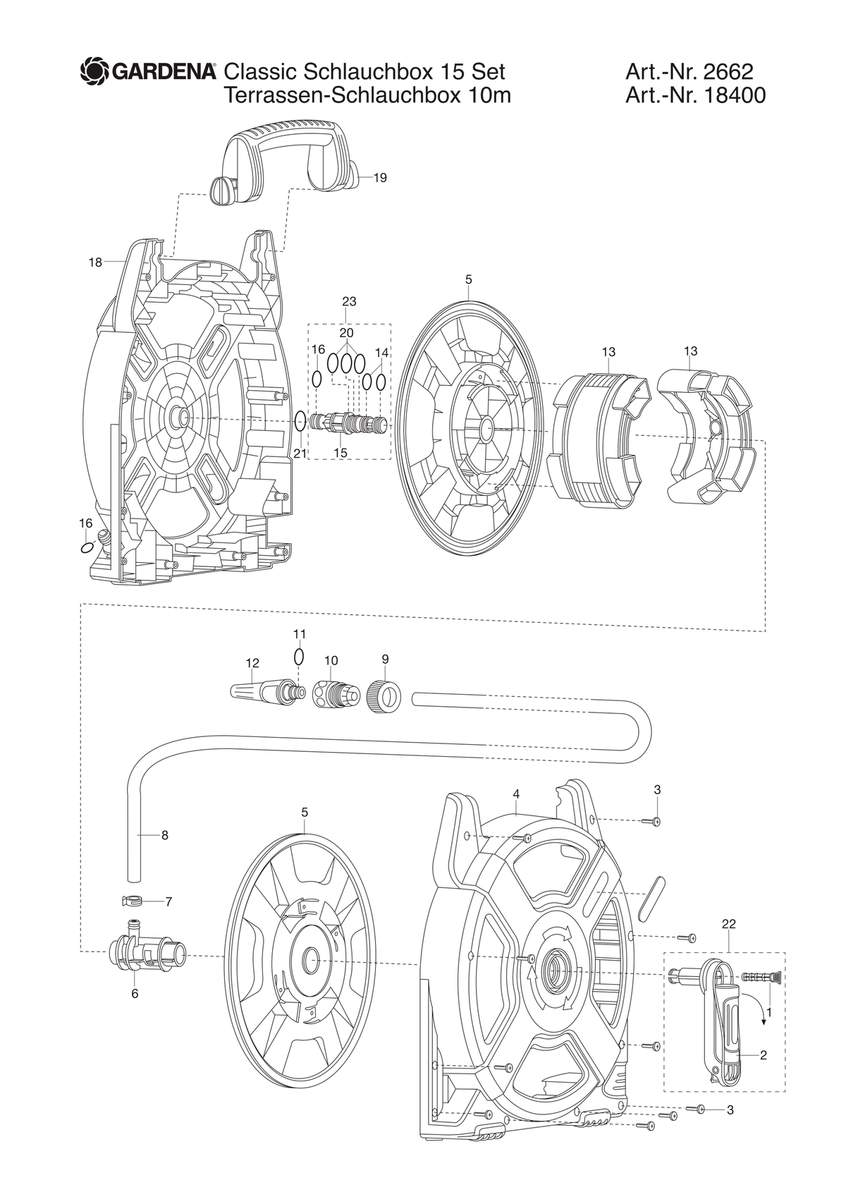 Husqvarna 523933901 onderdelentekening - positie 22