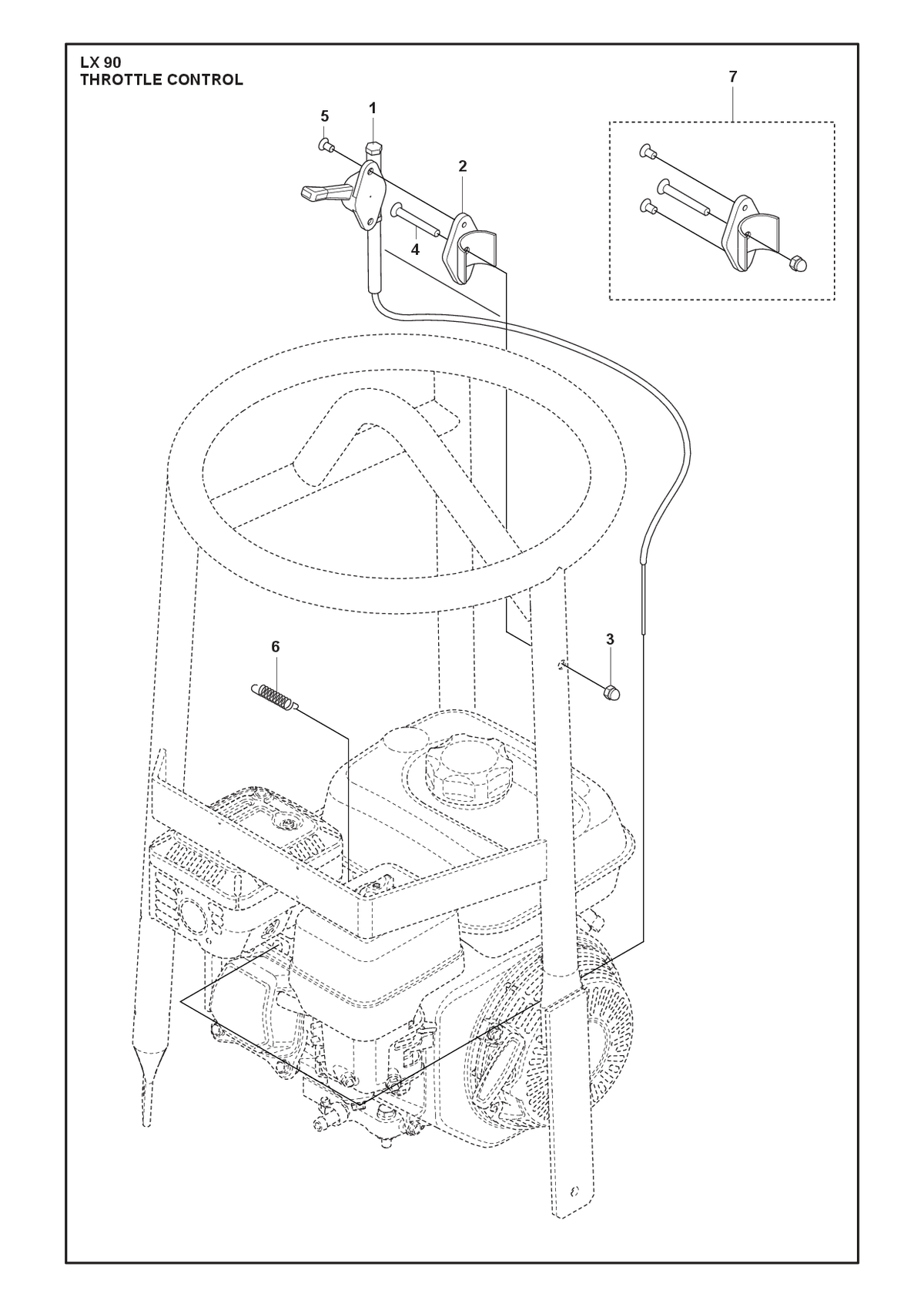 Husqvarna 594341001 onderdelentekening - positie 1
