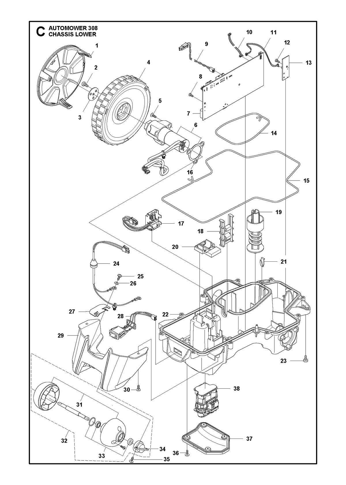 Husqvarna 581221001 onderdelentekening - positie 7