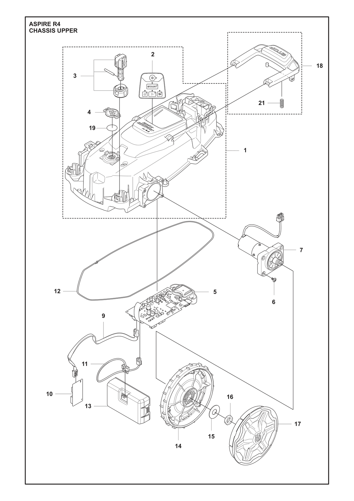 Husqvarna 599620803 onderdelentekening - positie 7