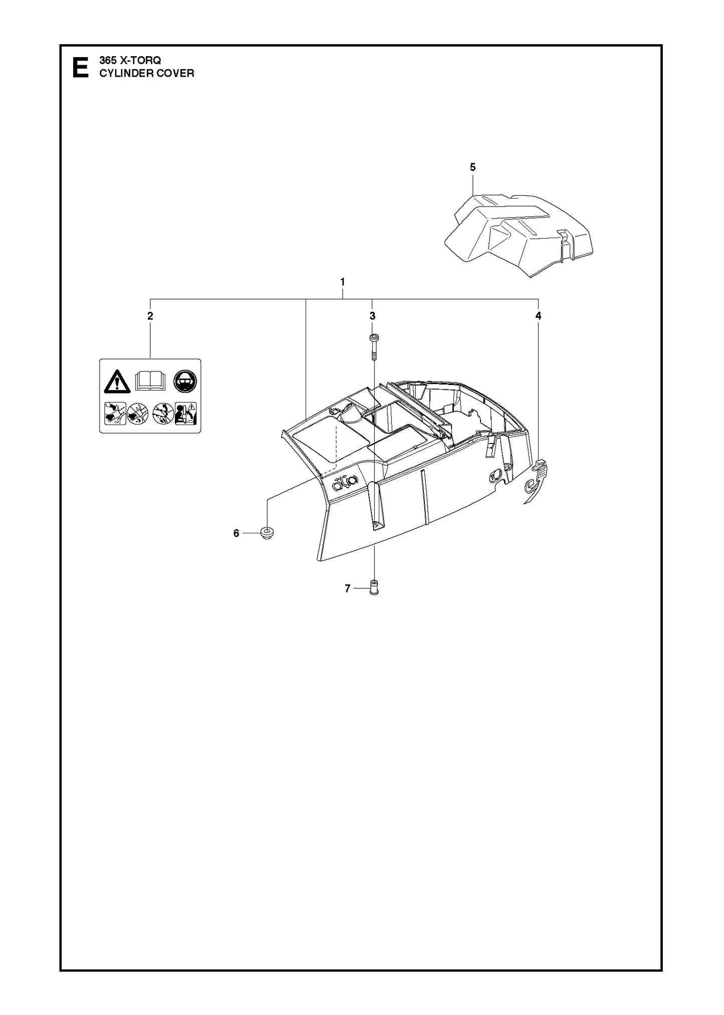 Husqvarna 503628001 onderdelentekening - positie 5