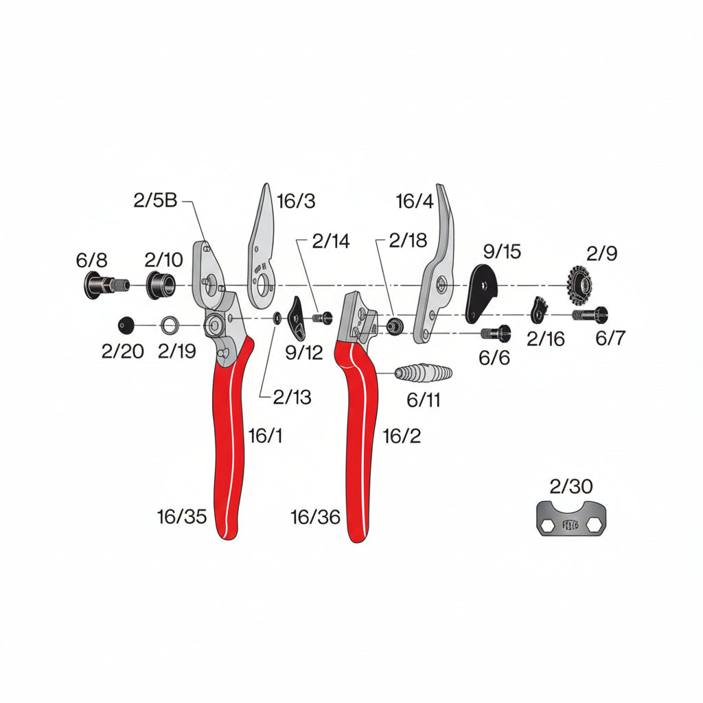 Felco 16 Linkshandige Snoeischaar-keizers.nu