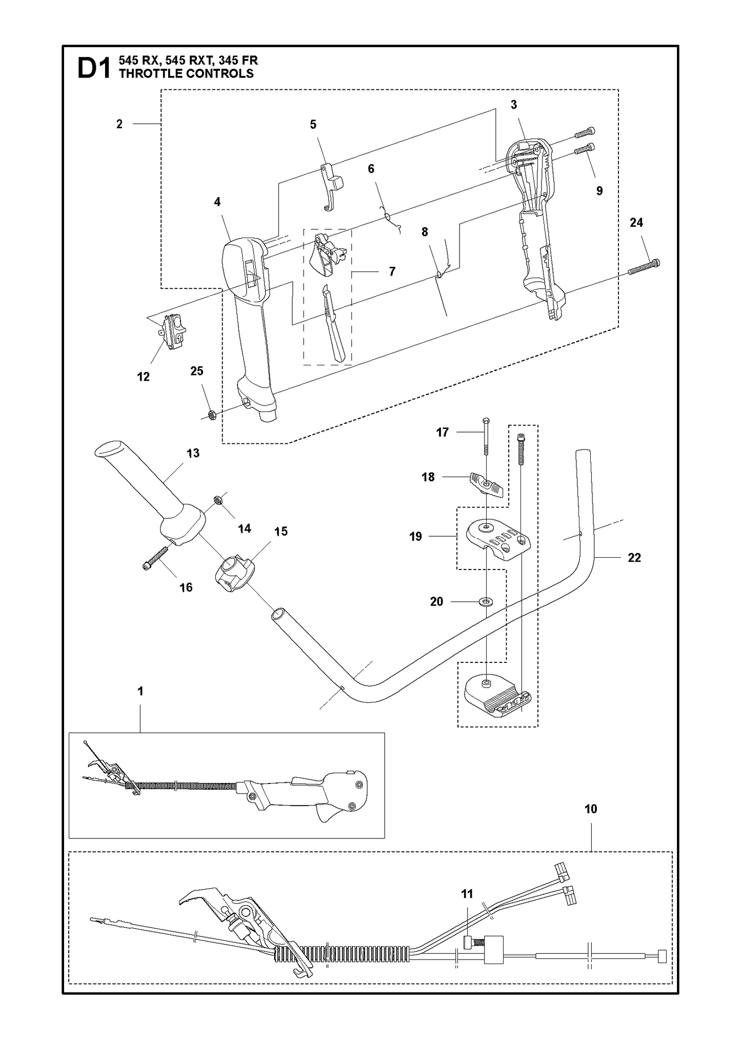 Husqvarna 504209804 onderdelentekening - positie 2