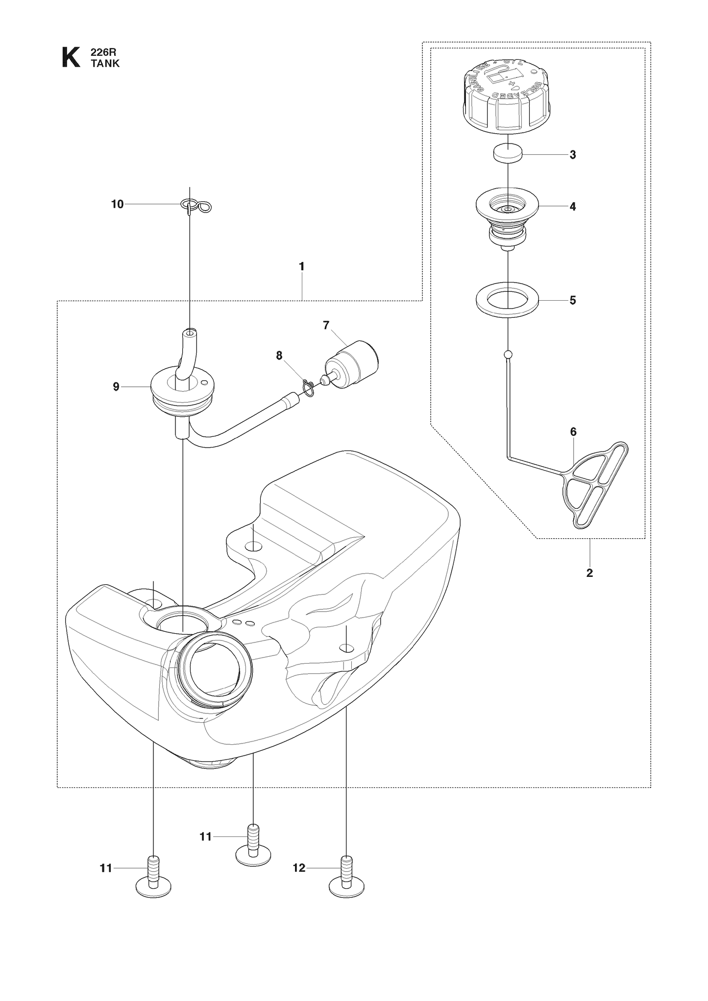 Husqvarna 506617201 onderdelentekening - positie 3